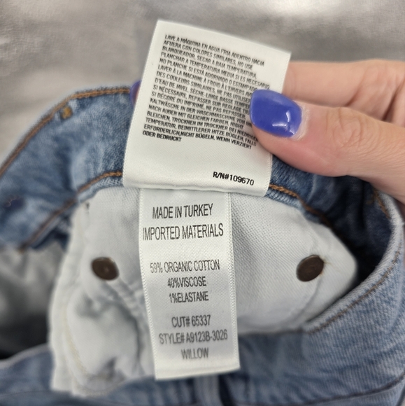 Agolde Willow Mid Rise Crop Jeans 26 - Picture 5 of 8